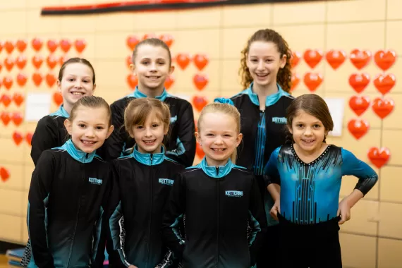 Youth Gymnasts group shot at the ymca
